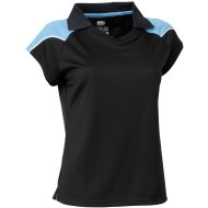 801 Igen Female Polo - Black/Sky
