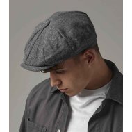 Beechfield Heritage Baker Boy Cap - Charcoal Herringbone
