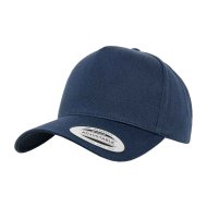 Flexfit 5 Panel Curved Classic Snapback Cap - Navy