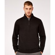 Kustom Kit Regular Fit 1/4 Zip Sweatshirt - Black