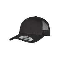 Flexfit 5 Panel Retro Trucker Cap - Black