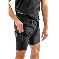 Spiro Recycled Boys Shorts - Black - Integrated shorts with pocket
