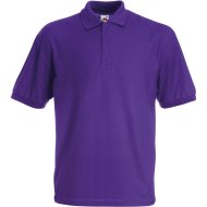 Fruit Of The Loom Mens Poly Cotton Polo - Purple